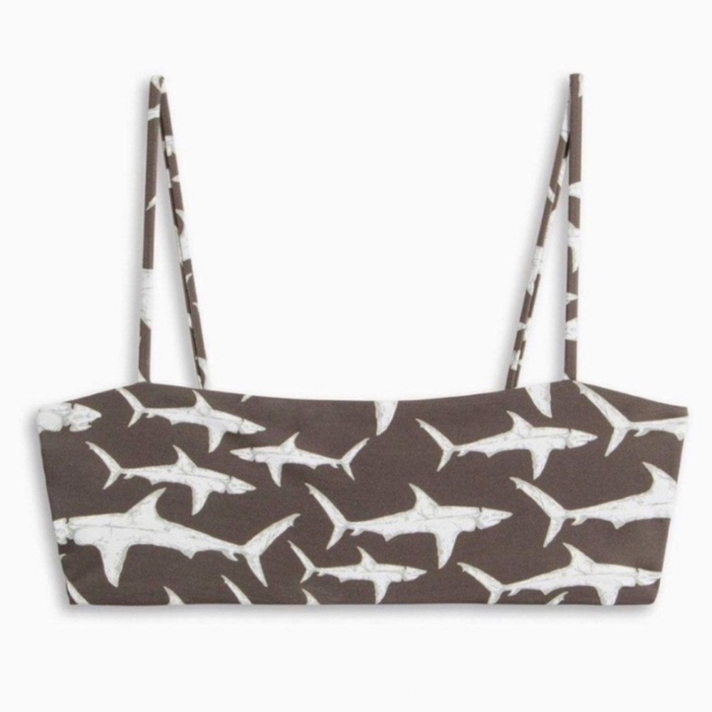 ❣️HOST PICK❣️ Boys + Arrows Hood Fish Shark Bikini Top - Picture 9 of 9
